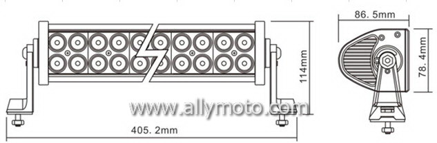 72W LED Light Bar 2002